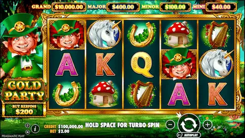 gold party slot